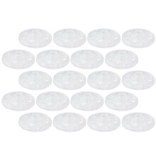 1000Pièces Boutons Plastique Transparente Ronds Pour Couture Vêtements