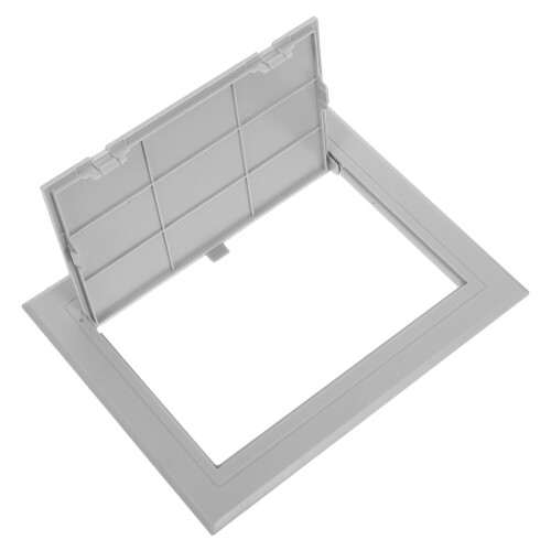 4Pcs Plastic Wall Hole Panel Door Grey PVC Easy Install Plumbing Cover