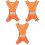 3Pcs High Visibility Reflective Vest Outdoor Protection 4