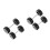 2Sets Rc Car Wheels Tires Metal Rubber Plastic DIY Replacement Set 4