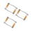 6Pcs Manual Meat Grinder Crank Handle Iron Wood Silver Kitchen 4