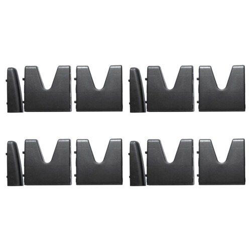 4Sets Durable Black Plastic Vehicle Cargo Organizer Blocks for Cars 2