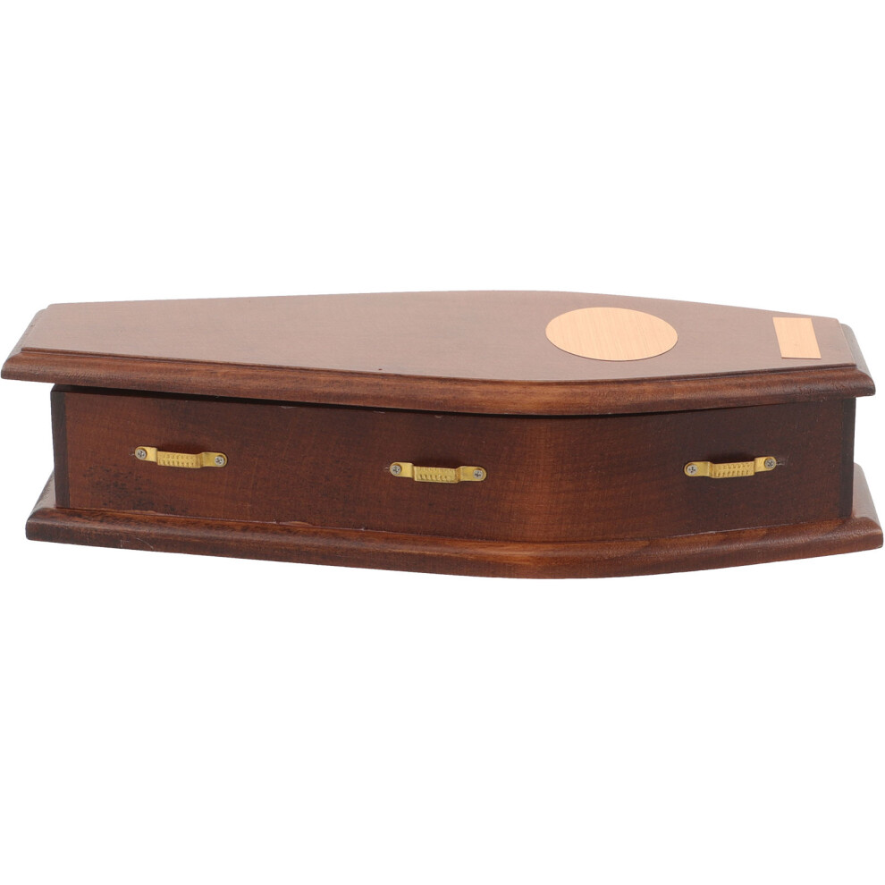 Photos - Other Toys 3Pcs Light Brown Wooden Mini Coffin Decor Durable Doll House Furniture