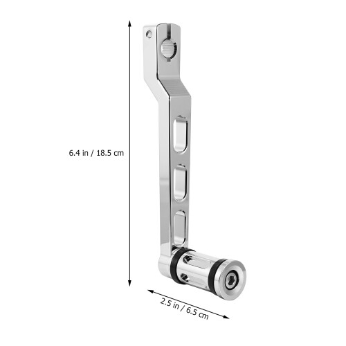 2Pièces Levier De Vitesses Aluminium Argenté Pédale -Pointe 1