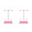2Pcs Pink Sewing Thread Holder Plastic Metal Stable Stand for Spools 6