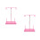 2Pcs Pink Sewing Thread Holder Plastic Metal Stable Stand for Spools 3