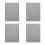 4Pcs Plastic Wall Hole Panel Door Grey PVC Easy Install Plumbing Cover 8