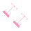 2Pcs Pink Sewing Thread Holder Plastic Metal Stable Stand for Spools 7