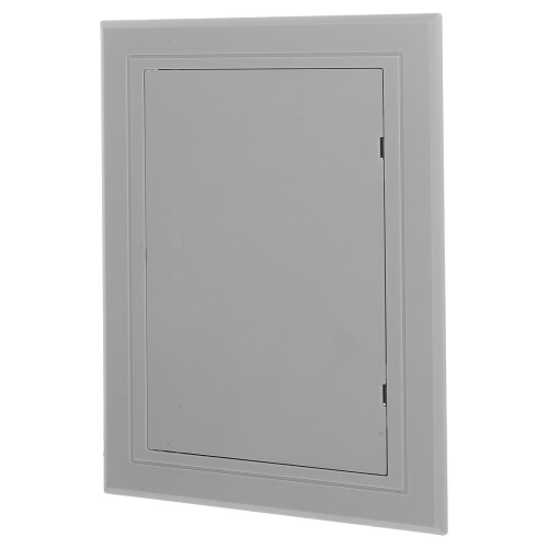 4Pcs Plastic Wall Hole Panel Door Grey PVC Easy Install Plumbing Cover 1