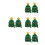 8Pcs Green Inflatable Christmas Tree Balloon Party Table and Yard 8