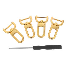 2Sets Metal Purse Strap Buckle Clips with Screwdriver for Bag Repair