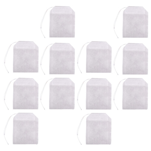 600Pcs White Non-Woven Drawstring Tea Bags for Loose Leaf Herbal Tea