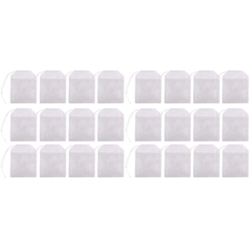 600Pcs White Non-Woven Drawstring Tea Bags for Loose Leaf Herbal Tea 2
