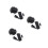 3Pcs Black Aquarium Submersible Water Pump with Flow Control 10