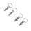 4Pcs Spring Catch Locking Pins Stainless Steel Spring Plungers Silver 7