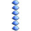 6Pcs Blue Ceramic Ink Dish Leaf Shape for Painting and Calligraphy 8