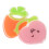 2Pcs Baby Molar Training Toy Silicone Toy Assorted 1