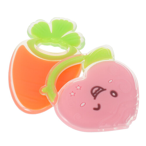 2Pcs Baby Molar Training Toy Silicone Toy Assorted