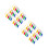200Pcs Assorted Plastic Tamper Proof Seals Self Locking Logistics Tags 8