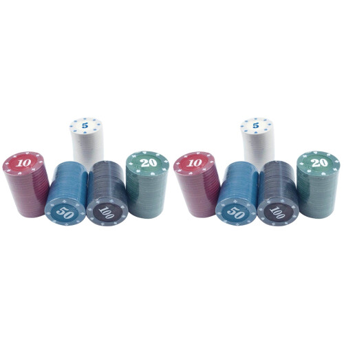 200Pcs Portable Plastic Chips Multi-Function Game Accessories 1