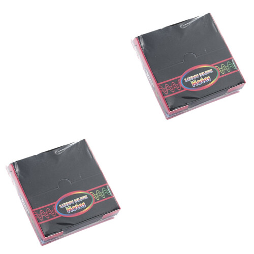 2Pcs DIY Scratch Drawing Paper Multi Color Thick Black Coated Surface 2