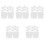 60Pcs Tall Boot Shaper Support White Plastic Reusable Boot Inserts 5