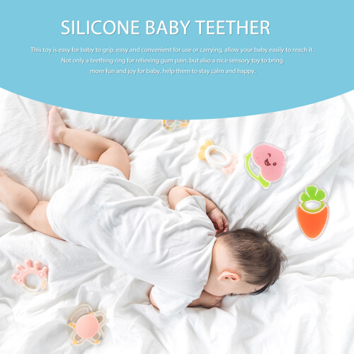 2Pcs Baby Molar Training Toy Silicone Toy Assorted 2