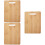 3Pcs Sturdy Wooden Chopping Board Kitchen Tool Fruit Cutting Mat Set 7