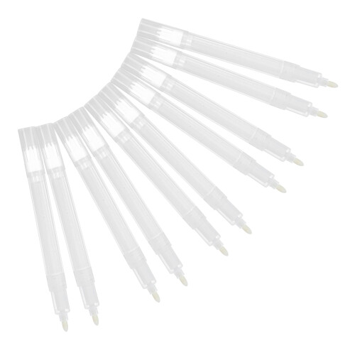 40Pcs White Refillable Marker Pens Blank Shell for Custom Ink Filling 1