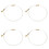 4Pcs Car Refrigerant Recharge Hose Transparent Plastic High Durability 7