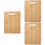 3Pcs Sturdy Wooden Chopping Board Kitchen Tool Fruit Cutting Mat Set 6