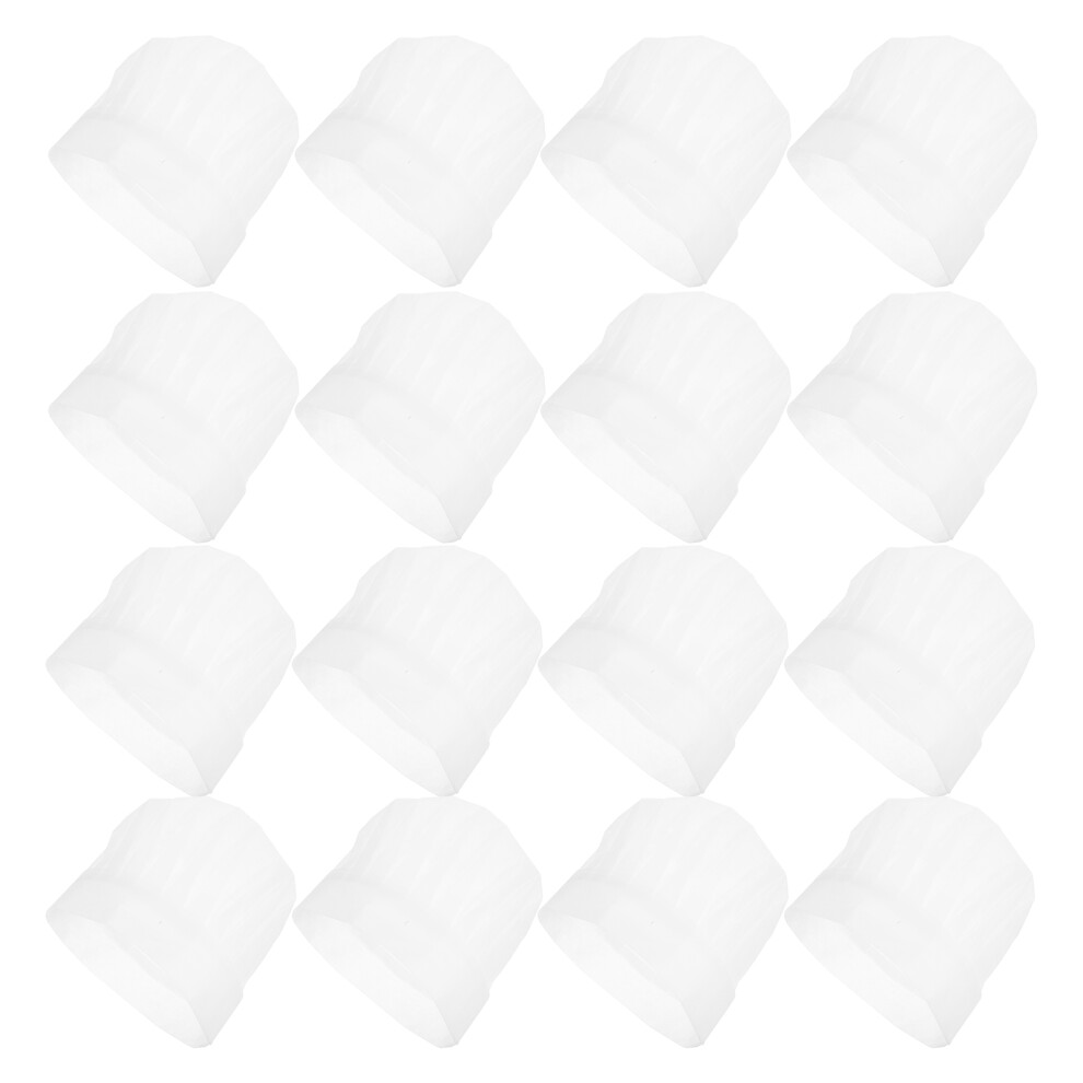 40Pcs White Single-Use Chef Hats Breathable Kitchen Cooking Headwear 3631600319642