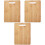 3Pcs Sturdy Wooden Chopping Board Kitchen Tool Fruit Cutting Mat Set 3