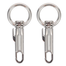 6Pcs Silver Key Ring Clasps Swivel Trigger Buckles for Bag Replacement