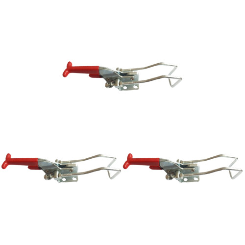 3Pcs Steel Toggle Clamp with Plastic Grip for Cabinets Doors Multi Use 1
