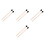 4Paires De Percussion Universels Noir Bois Érable Pour 4