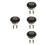 4Sets Versatile Iron Plastic Bevel Gears for Engineering and Home Use 4