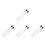 4Paires De Percussion Universels Noir Bois Érable Pour 7