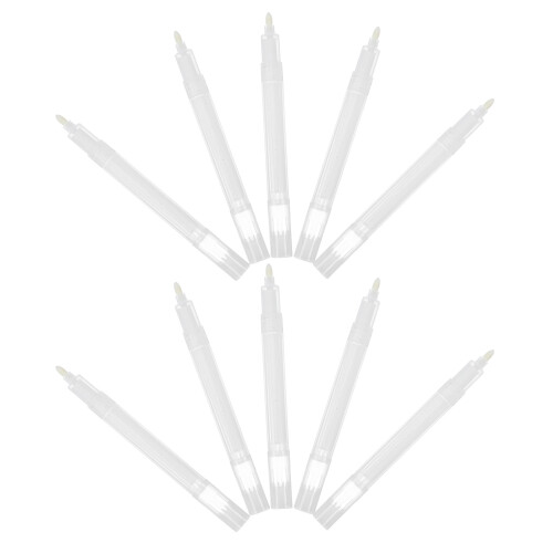 40Pcs White Refillable Marker Pens Blank Shell for Custom Ink Filling 2