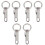 6Pcs Silver Key Ring Clasps Swivel Trigger Buckles for Bag Replacement 3