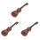 3Pcs Toddler Ukulele Coffee Strings Starter Guitar Toy 2