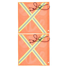 6Pcs Reflective Safety Flags PVC Mesh for Car Trailer Truck Visibility