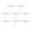24Pcs White Plastic Bed Canopy Hooks Ceiling Mounted Hangers 1