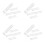 40Pcs White Refillable Marker Pens Blank Shell for Custom Ink Filling 9