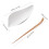 4Sets Reusable White Ceramic Tea Leaf Scoop Lightweight Portable 11
