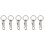 6Pcs Silver Key Ring Clasps Swivel Trigger Buckles for Bag Replacement 4