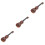3Pcs Toddler Ukulele Coffee Strings Starter Guitar Toy 5