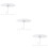 24Pcs White Plastic Bed Canopy Hooks Ceiling Mounted Hangers 11