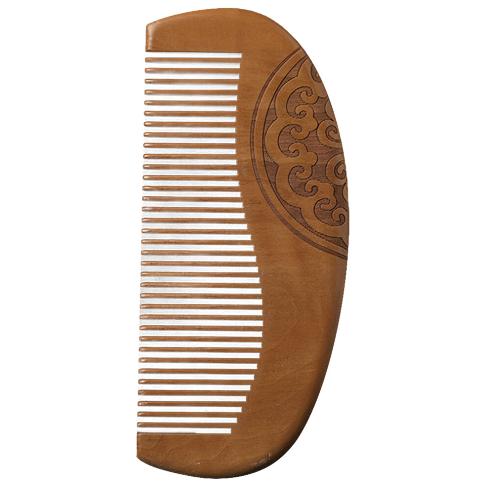 Solustre Unisex 5Pcs Wood Comb Fine Tooth Detangling Styling Comb For Women