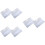 6 Pcs Transparent PVC Notebook Cover A5 Snap Button Closure 7